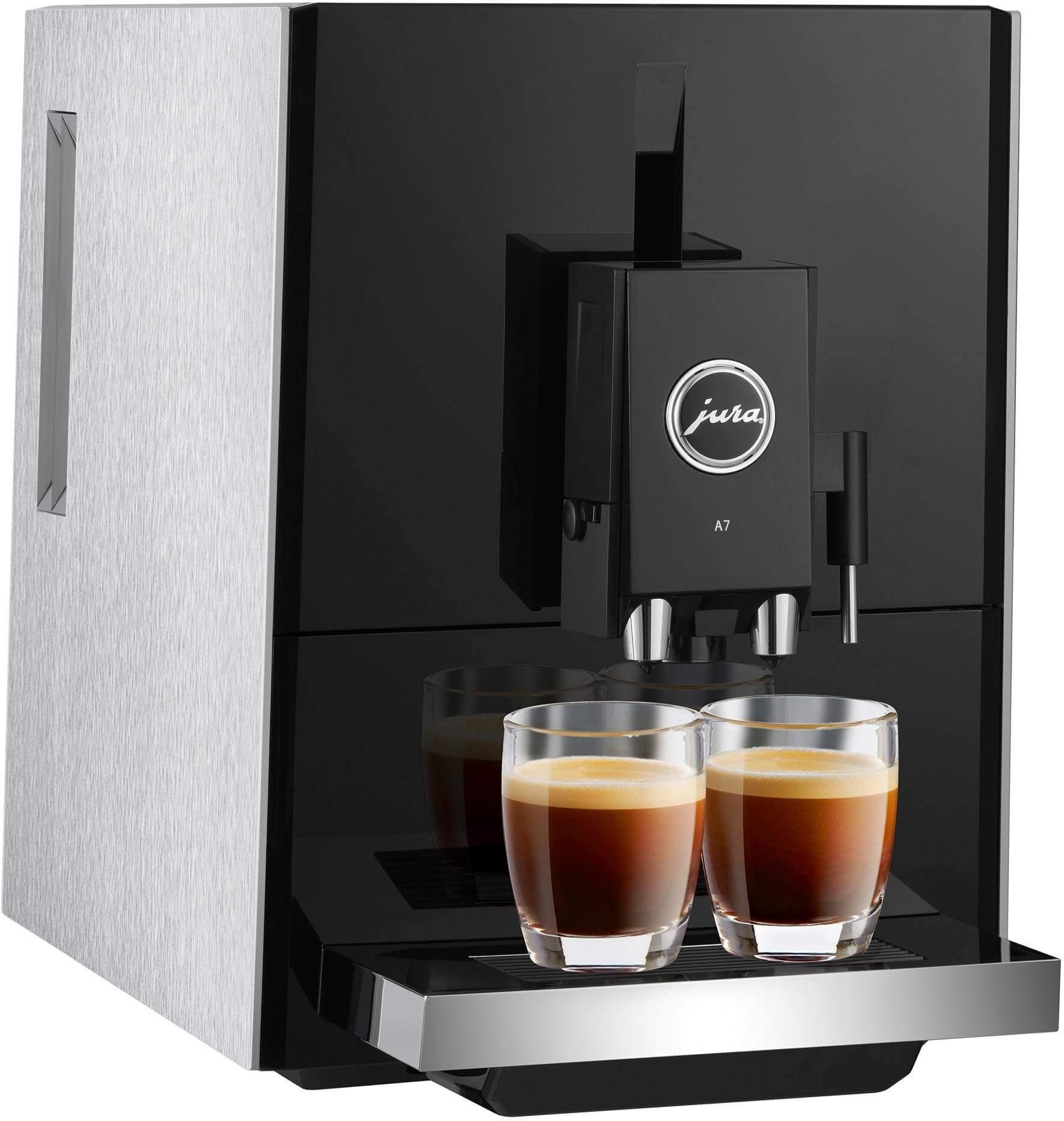 JURA Kaffeevollautomat A7 Aluminium Schwarz