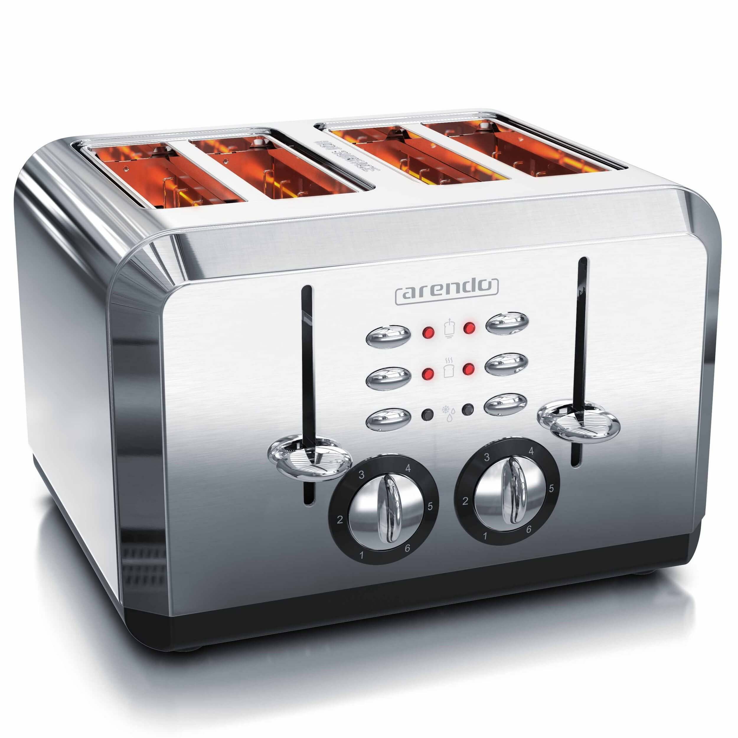 قیمت و خرید توستر آرندو آلمان Arendo Toaster- 4 kurze Schlitze- für 4  Scheiben- 1630 W- Automatik c