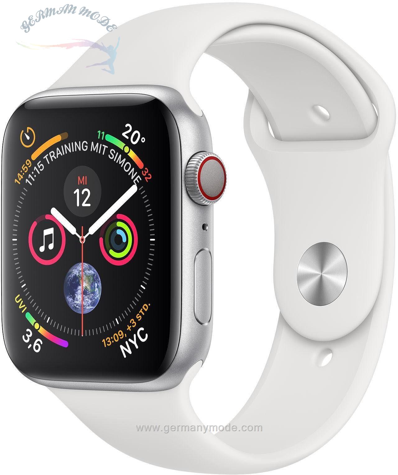 قیمت و خرید ساعت هوشمند اپل واچ آمریکا Apple Series 4 GPS Cellular  Aluminiumgehäuse mit Sportarmband 44mm Watch Watch OS 5