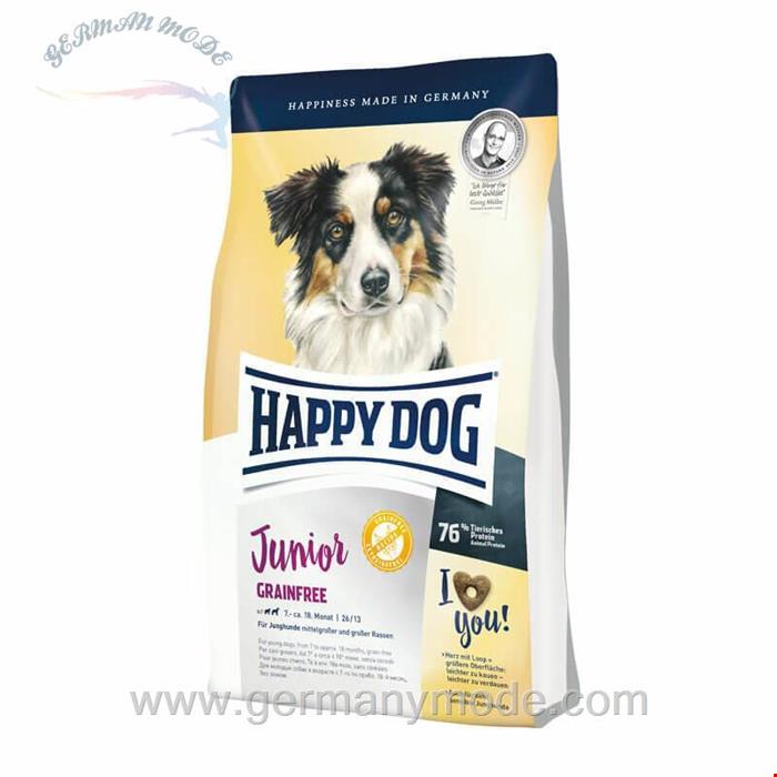 غذا خشک سگ هپی داگ آلمان Happy Dog Supreme Young Junior Grainfree 10kg