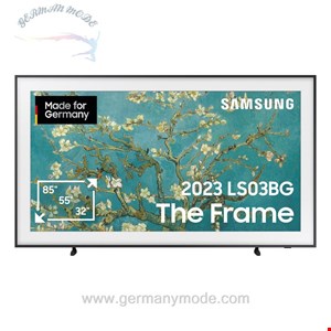  خرید از آمازون - تلویزیون 75 اینچی سامسونگ QLED 4K The Frame (GQ75LS03BGUXZG، مدل آلمانی)، نمایشگر مات، قاب قابل تعویض، حالت هنری، تلویزیون هوشمند [2023] مدل 75 اینچی 2023