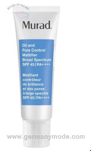 لوسیون ضد آفتاب و مات کننده کنترل چربی منافذ پوست مورد آمریکا Murad Oil and Pore Control Mattifier SPF45 -50ml