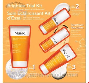 ست ضد تیرگی دور چشم پاک کننده ویتامین سی سرم روشن کننده و ضد آفتاب ویتامین سی مورد آمریکا Murad Environmental Shield Brighten Trial Kit