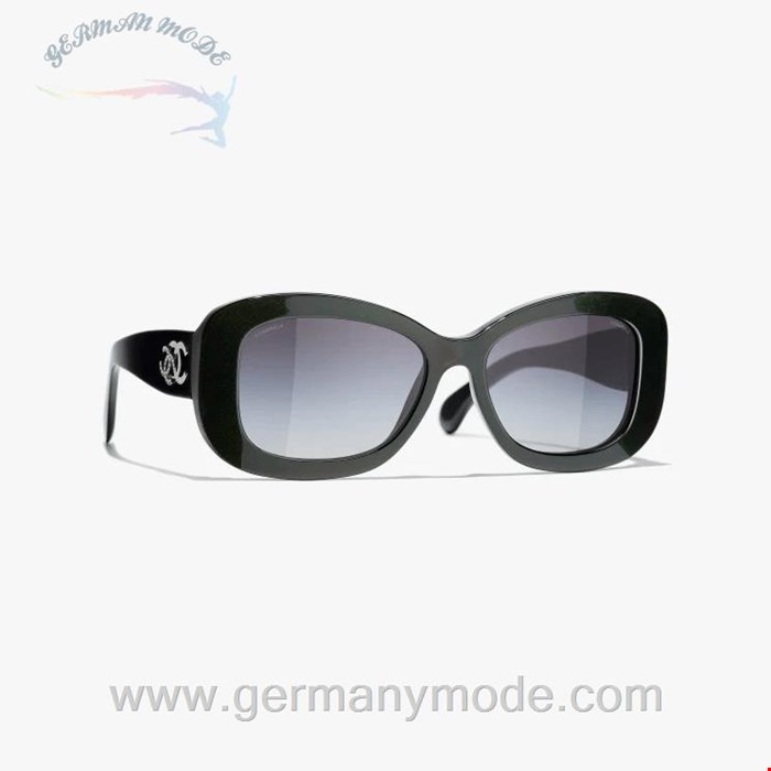 عینک آفتابی زنانه شنل فرانسه CHANEL RECHTECKIGE SONNENBRILLE 5468B 1707/S6