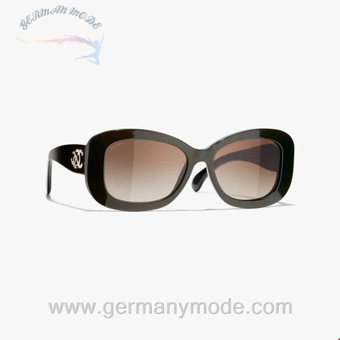 عینک آفتابی زنانه شنل فرانسه CHANEL RECHTECKIGE SONNENBRILLE 5468B 1706/S5