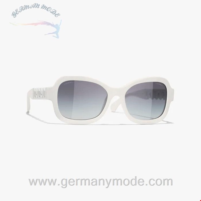 عینک آفتابی زنانه شنل فرانسه CHANEL RECHTECKIGE SONNENBRILLE 5465Q C716/S6