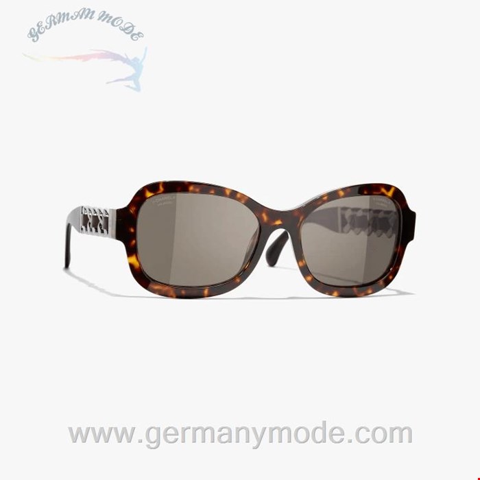 عینک آفتابی زنانه شنل فرانسه CHANEL RECHTECKIGE SONNENBRILLE 5465Q C714/83