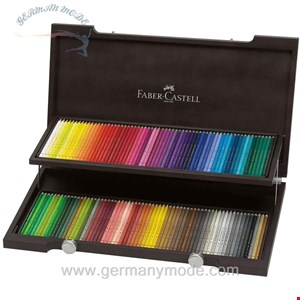 مداد رنگی 120 رنگ فابرکاستل آلمان FABER CASTELL Polychromos Farbstift 120er Holzkoffer