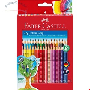 مداد رنگی 36 رنگ فابرکاستل آلمان FABER CASTELL Colour Grip Buntstift 36er Kartonetui