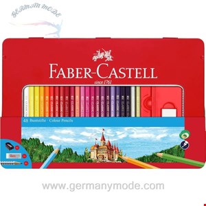 مداد رنگی کلاسیک 48 رنگ فابرکاستل آلمان FABER CASTELL Classic Colour Buntstifte 48er Metalletui