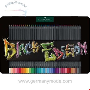 مداد رنگی 36 رنگ فابرکاستل آلمان FABER CASTELL Black Edition Buntstifte 36er Metalletui