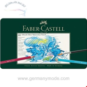 مداد رنگی آبرنگی 60 رنگ فابرکاستل آلمان FABER CASTELL Albrecht Dürer Aquarellstift 60er Metalletui