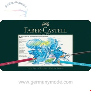 مداد رنگی آبرنگی 120 رنگ فابرکاستل آلمان FABER CASTELL Albrecht Dürer Aquarellstift 120er Metalletui
