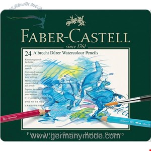 مداد رنگی آبرنگی 24 رنگ فابرکاستل آلمان FABER CASTELL Albrecht Dürer Aquarellstift 24er Metalletui