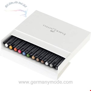 ماژیک حرفه ای 12 رنگ فابرکاستل آلمان FABER CASTELL Pitt Artist Pen Tuschestift Calligraphy 12er Atelierbox