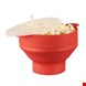  پاپ کورن ساز سیلیکون برای مایکروویو ریلکس دیز relaxdays Popcornmaschine Popcorn Maker Silikon für die Mikrowelle, Rot