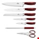  ست چاقو آشپزخانه 8 پارچه برلینگر هاوس مجارستان  BERLINGER HAUS 8-PIECE KNIFE SET BH/2459 BURGUNDY LINE