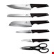  ست چاقو آشپزخانه 7 پارچه برلینگر هاوس مجارستان  BERLINGER HAUS KITCHEN KNIFE SET BH 2796 BLACK