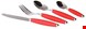  سرویس قاشق چنگال 16 پارچه جیمکس Gimex 16-Piece Stainless Steel Cutlery Set Red