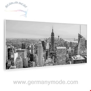 بخاری مادون قرمز هوشمند کلارشتاین آلمان Klarstein Wonderwall Air Art Smart Infrarotheizung New York City weiber Rahmen120 x 60 cm