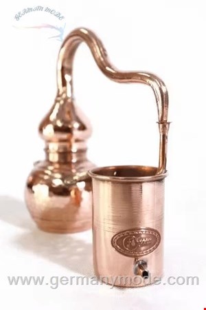 دستگاه تقطیر الکل دست ساز 0/5 لیتری مسی کاپر گاردن آلمان CopperGarden Destille Alembik 0/5 Liter handarbeit