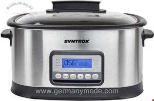 پلوپز بخارپز آرام پز 7 لیتری سینتروکس آلمان Syntrox Germany Chef Cooker MSV 1500W 6 Inox
