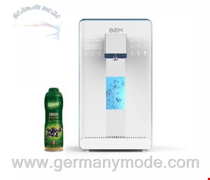 دستگاه تصفیه اب با قابلیت سرد گرم و هیدوژنه بی ای ام BEM LINA Wasserfilter Hydrogen Wassertank Auftischgerät + gratis Teisseire Sirup