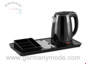کتری برقی رویال کترینگ آلمان Royal Catering Wasserkocher - Kaffee- und Teestation - 1,2 L - 1800 W - kabellos RC-HKS01