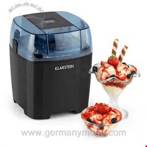 بستنی ساز 1.5 لیتر کلارشتاین آلمان Klarstein Creamberry Eiscremebereiter Schwarz Eismaschine 9,5 watt 1,5 Ltr/30min