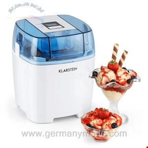 بستنی ساز 1.5 لیتر کلارشتاین آلمان Klarstein Creamberry Eiscremebereiter Weiß Eismaschine 9,5 watt 1,5 Ltr/30min