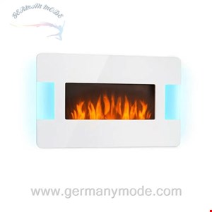 شومینه برقی دیواری کلارشتاین آلمان Klarstein Belfort Light Fire Elektrokamin Elektrischer Kamin Weiß 2000 watt
