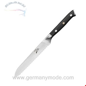 چاقو آشپزخانه 25.2 سانتیمتری کلارشتاین آلمان Klarstein Alpha-Royal Japanese Serie 5,5 Allzweckmesser Messer Schwarz