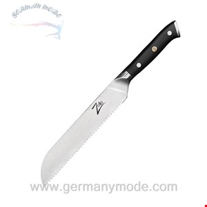 چاقو آشپزخانه 33.9 سانتیمتری کلارشتاین آلمان Klarstein Alpha-Royal Japanese Serie 8 Brotmesser Messer Schwarz