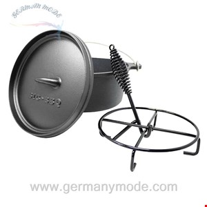 قابلمه باربیکیو اجاق هلندی 4.2 لیتری کلارشتاین آلمان Klarstein Galloway Dutch Oven 4.5 BBQ-Topf Schwarz 