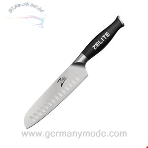 چاقو آشپزخانه 31.8 سانتیمتری کلارشتاین آلمان Klarstein Comfort Pro Serie 7 Santokumesser Messer Schwarz