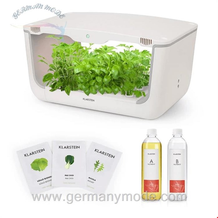 گلدان هوشمند آپارتمانی کلارشتاین آلمان Klarstein GrowIt Farm Starter Kit Salad Garten Weiß