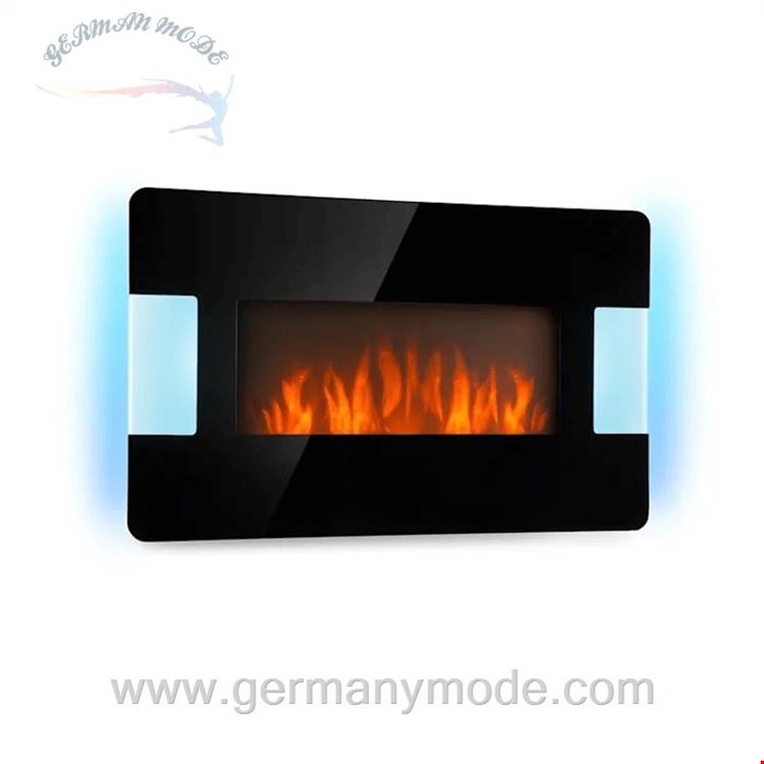 شومینه برقی دیواری کلارشتاین آلمان Klarstein Belfort Light Fire Elektrokamin Elektrischer Kamin Schwarz 2000 watt
