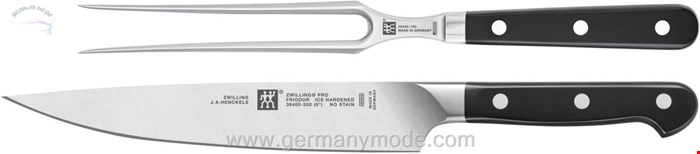 ست 2 پارچه چاقو و چنگال گوشت زولینگ آلمان ZWILLING Pro Messerset 2 tlg. (384300030)