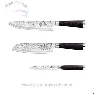 ست چاقو آشپزخانه 3 پارچه برلینگر هاوس مجارستان BERLINGER HAUS 3-PIECE KNIFE SET  BH-2483 SHINE BASALT