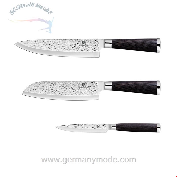 ست چاقو آشپزخانه 3 پارچه برلینگر هاوس مجارستان BERLINGER HAUS 3-PIECE KNIFE SET BH-2484  PRIMAL GLOSS