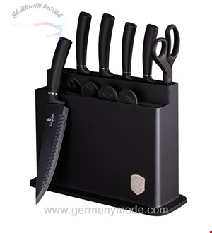 ست چاقو آشپزخانه 11 پارچه برلینگر هاوس مجارستان BERLINGER HAUS 11-PIECE KNIFE SET  BH-2492 BLACK SILVER COLLECTION