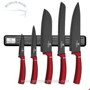 ست چاقو آشپزخانه 6 پارچه برلینگر هاوس مجارستان BERLINGER HAUS 6-PIECE KNIFE SET  BH/2534 BURGUNDY COLLECTION