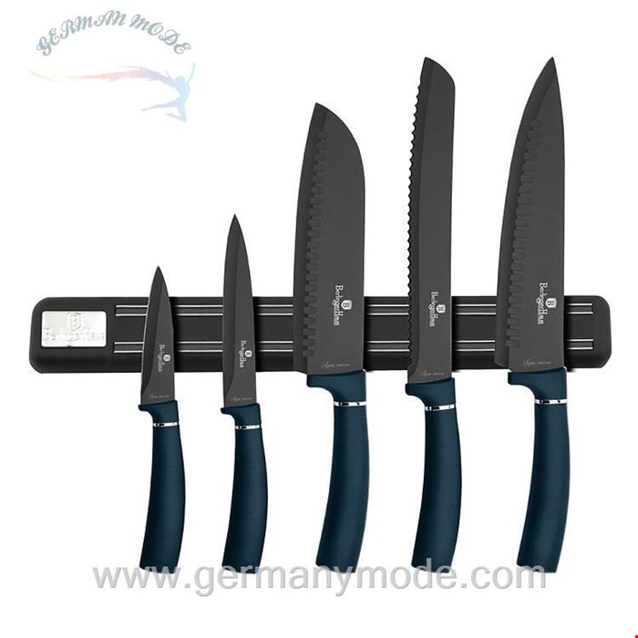 ست چاقو آشپزخانه 6 پارچه برلینگر هاوس مجارستان  BERLINGER HAUS 6-PIECE KNIFE SET BH/2537 AQUAMARINE COLLECTION