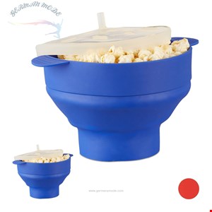 پاپ کورن ساز 2 عددی سیلیکون برای مایکروویو ریلکس دیز  relaxdays Popcornmaschine 2 x Popcorn Maker Silikon blau