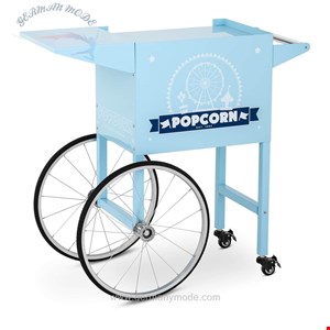 چرخ دستی پاپ کورن ساز رویال کترینگ آلمان Royal Catering Popcornmaschine Wagen für Popcornmaschine - blau/RCPT-BBWS-1