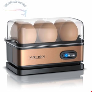 تخم مرغ پز آرندو آلمان Arendo Eierkocher, Anzahl Eier-6 St- 400 W- Eierkocher Edelstahl mit Warmhaltefunktion für 6 Eier