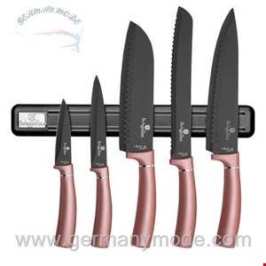 ست چاقو آشپزخانه 6 پارچه برلینگر هاوس مجارستان BERLINGER HAUS 6-PIECE KNIFE SET  BH/2538 I-ROSE COLLECTION 