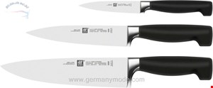 ست 3 تیکه چاقو آشپزخانه زولینگ آلمان ZWILLING Vier Sterne Messerset 3 tlg. (35048-000)