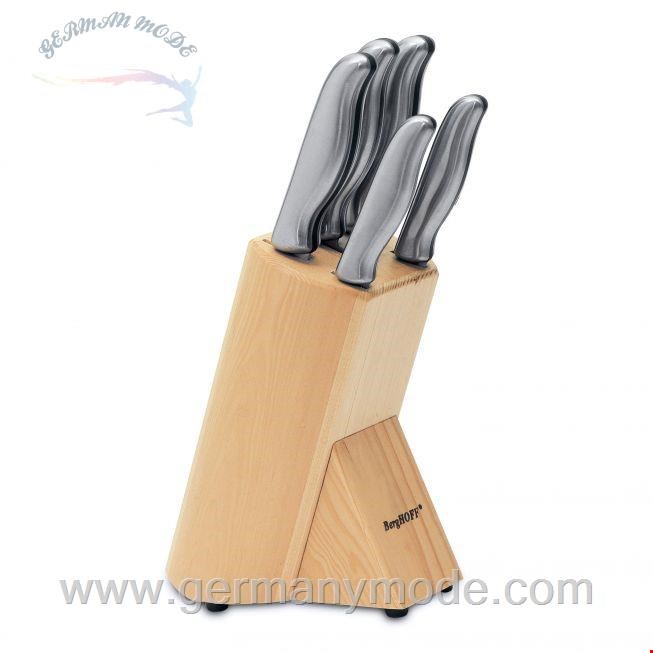 ست چاقو آشپزخانه 6 پارچه برگهف بلژیک Berghoff Messerblock 6-teilig - Essentials
