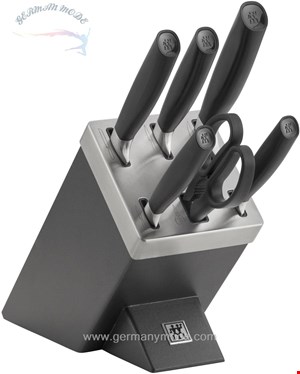 ست چاقو آشپزخانه ۷ پارچه زولینگ آلمان ZWILLING All Star Messerblockset mit KiS Technologie 7-teilig anthrazit